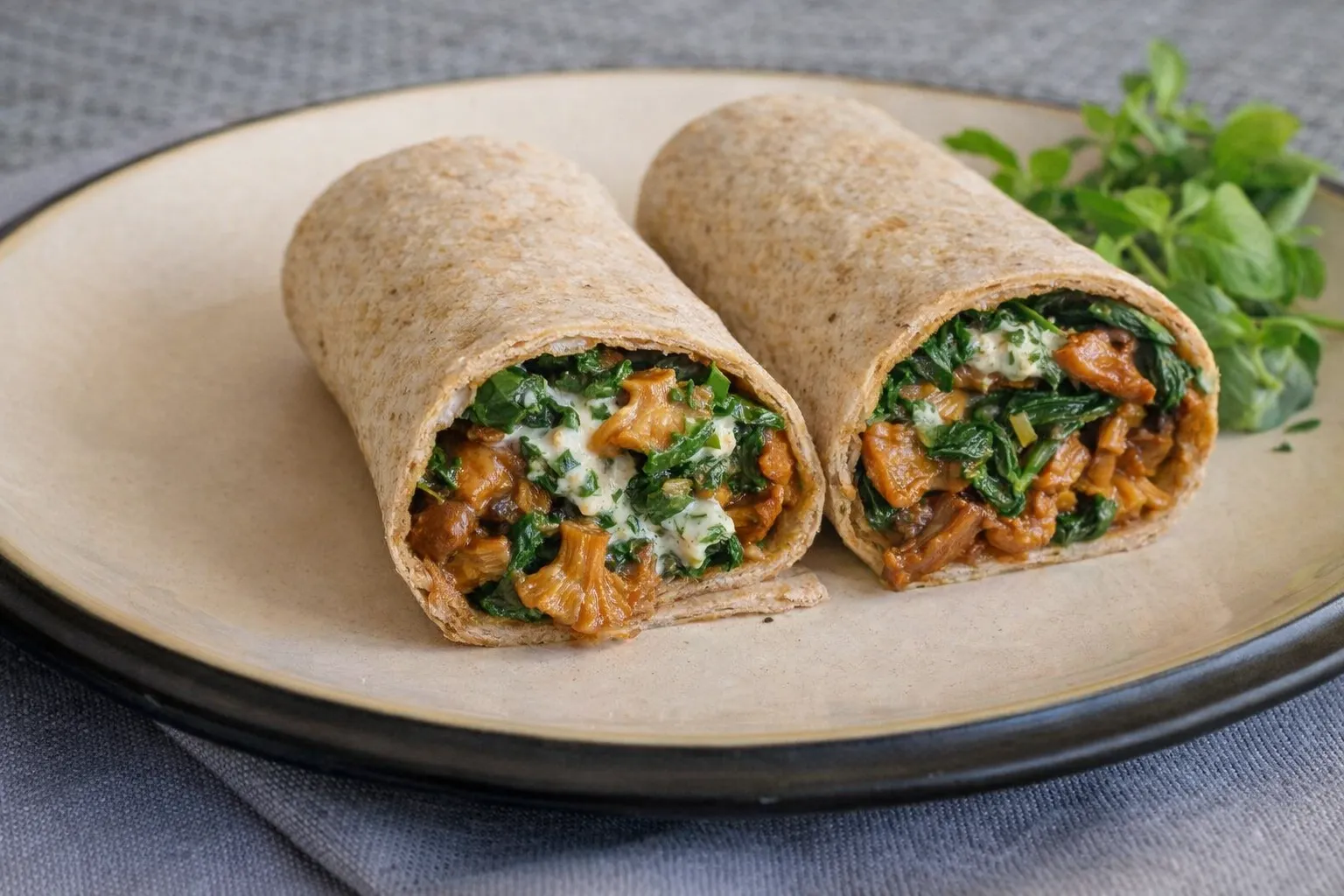 Bučni wrap z lisičkami